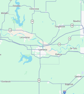 Aqua Sprinkler Systems Lawrence KS map 2